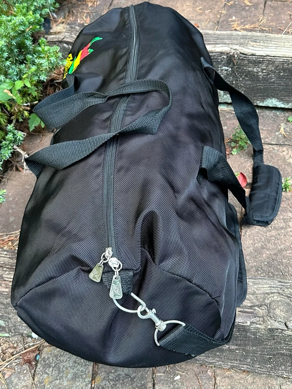 Rare authentic Flow Society Rasta Monkey Banana Lacrosse Duffel Gear Bag AA23